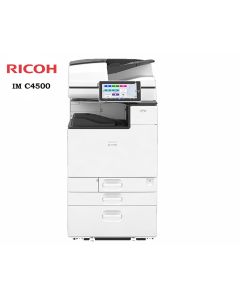 طابعة RICOH IMC4500LT متعددة الوظائف بالألوان، بسرعة طباعة 45 صفحة في الدقيقة.