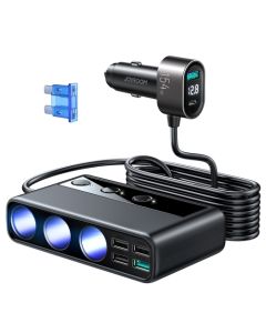 محول ولاعة سجائر السيارة Joyroom-CL06 154W بثلاثة مقابس + 6 منافذ