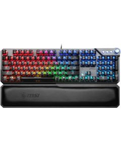 لوحة مفاتيح ألعاب MSI VIGOR GK71 SONIC – BLUE SWITCHES، إضاءة RGB Mystic Light لكل مفتاح