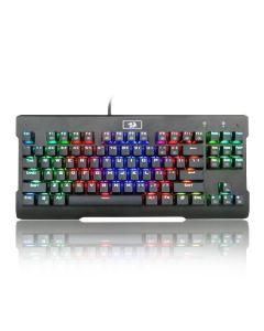لوحة مفاتيح الألعاب الميكانيكية Redragon K561RGB VISNU، 87 مفتاحًا RGB - مفتاح أزرق، مقاومة للظلال بالكامل، مصنوعة من الألومنيوم ABS، مقاومة للماء IP67