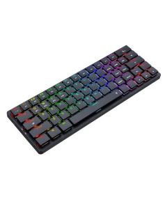 لوحة مفاتيح ألعاب ميكانيكية منخفضة الارتفاع من Redragon Elise Pro K624P-KBS، 63 مفتاحًا RGB، لاسلكية ثلاثية الأوضاع (2.4G/بلوتوث 5.0/سلكية)، مفاتيح حمراء
