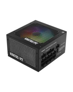وحدة إمداد الطاقة GAMDIAS KRATOS P2-1000G 1000W Gold كاملة الوحدات RGB - ATX 3.0 / PCIe 5.0 جاهزة، 12VHPWR أصلي، 30 وضع إضاءة