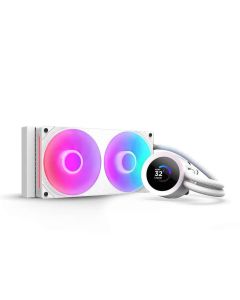 NZXT Kraken Plus 240 RGB V2 White Cooler  Speed 500 - 2,400 ± 250 RPM per fan Airflow 75.05 CFM per fan