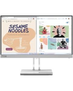 شاشة لينوفو L22e-40 مقاس 21.5 بوصة بدقة FHD ومعدل تحديث 1920 × 1080 وزمن استجابة 75 هرتز وحامل إمالة 4 مللي ثانية وتقنية AMD FreeSync VGA HDMI رمادي سحابي