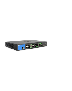 سويتش لينكسيس مُدار بـ24 منفذ جيجابت إيثرنت مع 4 منافذ رفع 10G SFP+ – طراز LGS328C EU