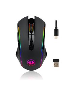 Redragon M910-KS “Ranger Lite” Dual‑Mode Gaming Mouse – Wired & 2.4GHz Wireless, Up to 8 000 DPI, 9 Programmable Buttons, RGB Backlight- black