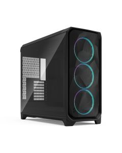 Fractal Design Meshify 3 XL Black RGB TG Light Tint, Full Tower High-Airflow Gaming Case, 10x Fan Mounts, ARGB Gen2 Momentum Fans, E-ATX Support & Adjustable Cooling