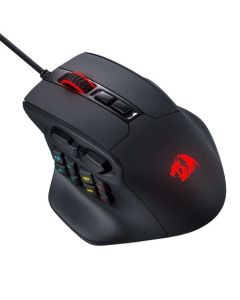 ماوس ألعاب Redragon Aatrox M811-RGB سلكي متعدد اللاعبين، 15 زرًا قابلًا للبرمجة، مستشعر Pixart 3327، دقة تصل إلى 12400 نقطة في البوصة، إضاءة خلفية RGB
