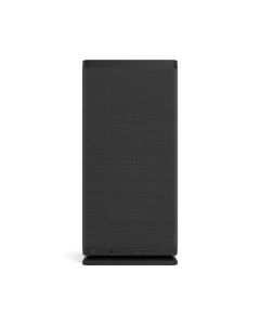 Fractal Design Mood Mini-ITX أسود - هيكل عمودي مغطى بالقماش، وحدة معالجة رسومات 325 مم، مروحة علوية 180 مم، رافع PCIe 4.0، USB-C 20 جيجابت في الثانية
