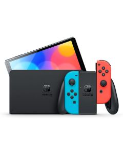 وحدة تحكم Nintendo Switch OLED Joy Con باللونين الأزرق والأحمر