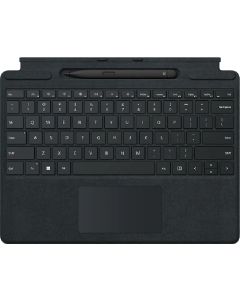 لوحة مفاتيح Surface Pro Signature باللغة الإنجليزية باللون الأسود مع قلم Slim Pen 2 لأجهزة Pro 8 و9 وX