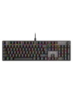 لوحة مفاتيح الألعاب الميكانيكية Meetion MK009 Pro - إضاءة خلفية RGB، مفاتيح زرقاء، مضادة للظلال، سلكية، بالحجم الكامل، تصميم مريح، أغطية مفاتيح متينة