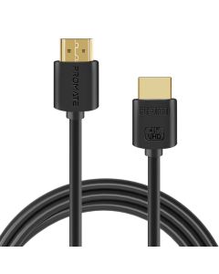 كابل بروميت برولينك 4M2-10M HDMI 2.0 بدقة 4K وتردد 60 هرتز - 10 أمتار، يدعم إيثرنت وتقنية 3D، موصلات مطلية بالذهب عيار 24 قيراطًا، تصميم رفيع - نطاق ترددي عالي 18 جيجابت/ثانية