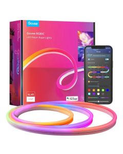 Govee Neon LED Strip Light 5M H61A23D1 – Smart RGBIC LED Light Strip with Wi-Fi, Alexa & Google Assistant, Music Sync