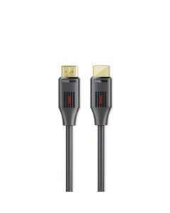 كابل بروميت برولينك 4K60-500 HDMI 2.0 بطول 5 أمتار - دقة 4K بتردد 60 هرتز، عرض نطاق ترددي 18 جيجابت في الثانية، دعم ثلاثي الأبعاد وHDR، إيثرنت، موصلات مطلية بالذهب - أسود
