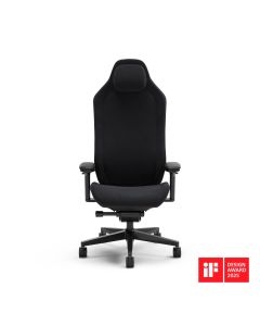 Fractal Design FD-CH-RE1A-01 Refine Alcantara Dark Chair, Ergonomic Office & Gaming Seating, Premium Alcantara Upholstery, Adjustable Height & 360 Swivel