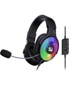 ريدراجون H350 Pandora RGB سماعة ألعاب سلكية ، إضاءة خلفية ديناميكية RGB صوت محيطي ستيريو 50 مم برامج تشغيل ميكروفون قابل للفصل  