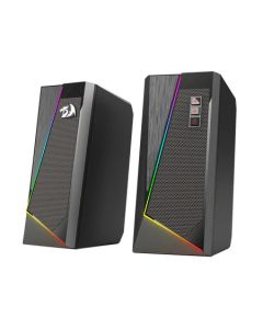 Redragon GS520 Anvil RGB 2.0 Stereo Gaming Speaker, Black, USB Powered with Dynamic RGB Lighting, Enhanced Bass & Easy Controls
