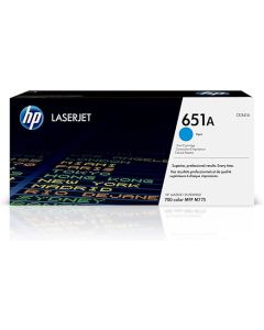 خرطوشة الحبر الأصلية HP 651A باللون السماوي لطابعات ليزرJet – رقم الطراز CE341A