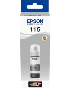 Epson 115 (70ml) Original Ink Bottle 70ml for Epson L8160, L8180 Printers - Grey