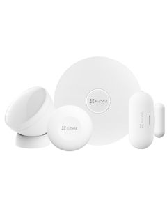 مجموعة مستشعرات الأمان من EZVIZ 4 قطع مع واي فاي، جهاز كشف حركة الإنسان PIR، مستشعر فتح/غلق الأبواب والنوافذ CS-B1-A0-A34