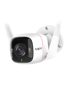 كاميرا الأمان الخارجية TP-Link Tapo C230WS 2K QHD، 4 ميجابكسل، رؤية ليلية ملونة، ستارلايت، كشف الحركة، صفارة إنذار مدمجة، مقاومة للطقس بمعيار IP66