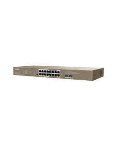 مفتاح تندا TEG1118P-16-250W إيثرنت 16GE+2SFP مع 16 منفذ PoE، سعة مفتاح 36bps
