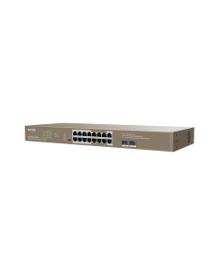 مفتاح تندا TEG1118P-16-250W إيثرنت 16GE+2SFP مع 16 منفذ PoE، سعة مفتاح 36bps
