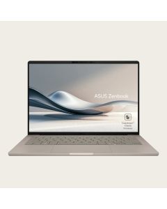 Asus Zenbook 14 UX3407QA-QD180W Laptop Snapdragon X X1 26 100 Processor 16GB RAM 1TB SSD Storage Qualcomm Adreno Graphic 14 inch WUXGA OLED Display English Arabic Keyboard Zabriskie Beige Operating System Windows 11 Home 