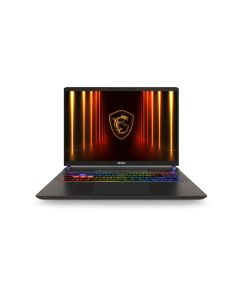 حاسوب محمول للألعاب MSI Vector 16 HX AI A2XWIG بمعالج Intel Core Ultra 9 275HX، ذاكرة 16 جيجابايت RAM، تخزين 1 تيرابايت SSD، بطاقة رسومات Nvidia RTX 5080 بسعة 16 جيجابايت، شاشة 16.1 بوصة QHD+، لوحة مفاتيح إنجليزية وعربية، اللون Cosmos Grey، نظام التشغيل W