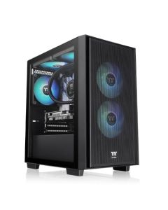 Thermaltake Versa H16  ARGB Micro-ATX Tower Tempered Glass -Black