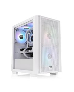 Thermaltake Versa H16  ARGB Micro-ATX Tower Tempered Glass -Snow White