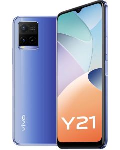 Vivo Y21 Dual Sim Smartphone  4GB RAM 64GB Storage 4G LTE-Metallic Blue