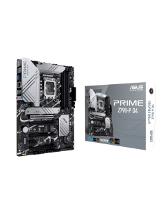 لوحة أم Asus 1700 Prime Z790-P ATX، مقبس Intel LGA1700، شريحة Z790، PCIe 5.0، ذاكرة DDR4 بحد أقصى 128 جيجابايت، 3 فتحات M.2، إيثرنت Realtek 2.5 جيجابايت، تقنية Aura Sync، 14+1 DrMOS، USB 3.2، 90MB1CV0-M0EAY0-DDR4