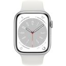 Apple Watch Series 8 GPS Only white Aluminum Case 45mm with Sport Band, MNP13