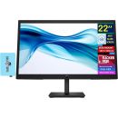 شاشة إتش بي Series 3 برو مقاس 21.45 بوصة بدقة 322 بكسل FHD VA 1920 × 1080 وتردد 100 هرتز ومعدل تحديث 5 مللي ثانية ووقت استجابة GtG ومضادة للتوهج ومنفذ HDMI 1.4 أسود