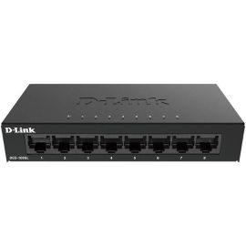 D-Link DGS-108GL 8‑Port Gigabit Unmanaged Switch Metal, Fanless, Energy Efficient Desktop Switch