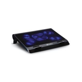 لوحة تبريد الكمبيوتر المحمول NCTS C519 بخمس مراوح - منفذ USB مزدوج، ارتفاع قابل للتعديل، تبريد صامت (حتى 17 بوصة)