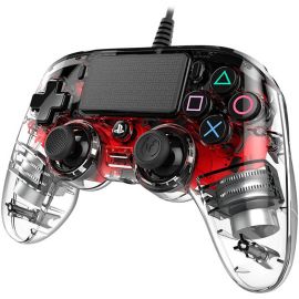 Nacon Wired Illuminated Compact Controller For PlayStation 4 (PS4) Red