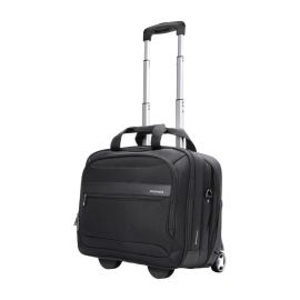 Promate Persona‑TR 16″ Laptop Trolley Bag – Water‑Resistant Travel Trolley with Wheels