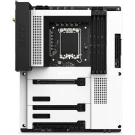 لوحة أم NZXT N7 Z790 ATX، شريحة Intel Z790، LGA 1700، DDR5 حتى 7200+ OC، شبكة Wi-Fi 6E + 2.5G LAN، 16+1+2 طور طاقة، غطاء معدني كامل وعناصر تحكم CAM RGB