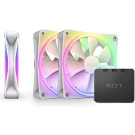 مجموعة مراوح NZXT F120 RGB Duo بحجم 120 مم PWM باللون الأسود (ثلاث مراوح) – تدفق هواء وضغط ثابت متوازن، محمل ديناميكي سائل، سرعة دوران من 500 إلى 800 دورة في الدقيقة