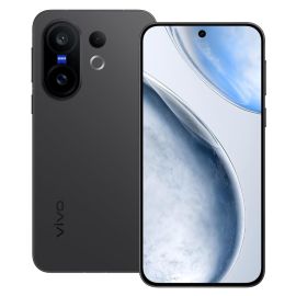 هاتف ذكي Vivo X200 FE ثنائي الشريحة بذاكرة وصول عشوائي (RAM) سعة 12 جيجابايت وذاكرة تخزين 512 جيجابايت وشبكة الجيل الخامس، لون أسود، إصدار الشرق الأوسط