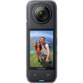 كاميرا الحركة Insta360 X4 بدقة 8K 360، تصوير 8K بمعدل 30 إطارًا/ثانية، 5.7K بمعدل 60 إطارًا/ثانية، فيديو واسع الزاوية 4K، واقيات عدسة قابلة للإزالة، عمر بطارية 135 دقيقة، تحرير مدعوم بالذكاء الاصطناعي، تثبيت FlowState.