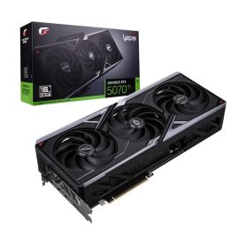 بطاقة رسومات iGame GeForce RTX 5070 Ti Vulcan OC 16GB-V ملونة - تصميم NVIDIA Ada Lovelace، 8960 نواة CUDA، تردد 2542 ميجاهرتز، ذاكرة GDDR7 سعة 16 جيجابايت، تبريد ثلاثي المراوح، إضاءة RGB، رفع تردد التشغيل بزر واحد، 3 منافذ DisplayPort 2.1b، منفذ HDMI 2.1b