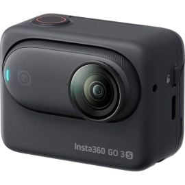 Insta360 GO 3s Camera Up to 4K Video Resolution 120Mbps Max Video Bitrate 128GB Storage Action Pod Auto Stabilization with Apple FindMy Magnet Pendant Black