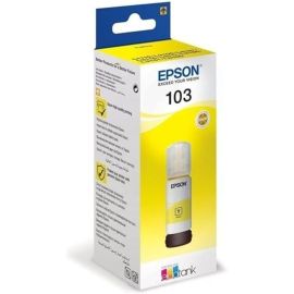 Epson 103 EcoTank Yellow Ink Bottle (C13T00S44A) – Compatible with EcoTank L3110, L3111, L3116, L3150, L3156, L3160, L5190, L1110