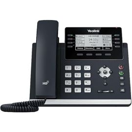 Yealink SIP-T43U Gigabit IP Phone – 12 Lines, 3.7" LCD, Dual USB, PoE, Dual-Port Ethernet (Power Adapter Not Included)