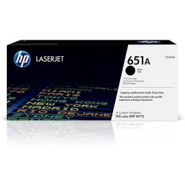 HP 651A Black Original LaserJet Toner Cartridge, CE340A