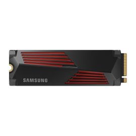 قرص SSD سعة 2 تيرابايت من سامسونج 990PRO مزود بمشتت حراري - PCIe 4.0 x4 NVMe 2.0، سرعة قراءة 7450 ميجابايت/ثانية، تشفير AES‑256، مشتت حراري مدمج RGB